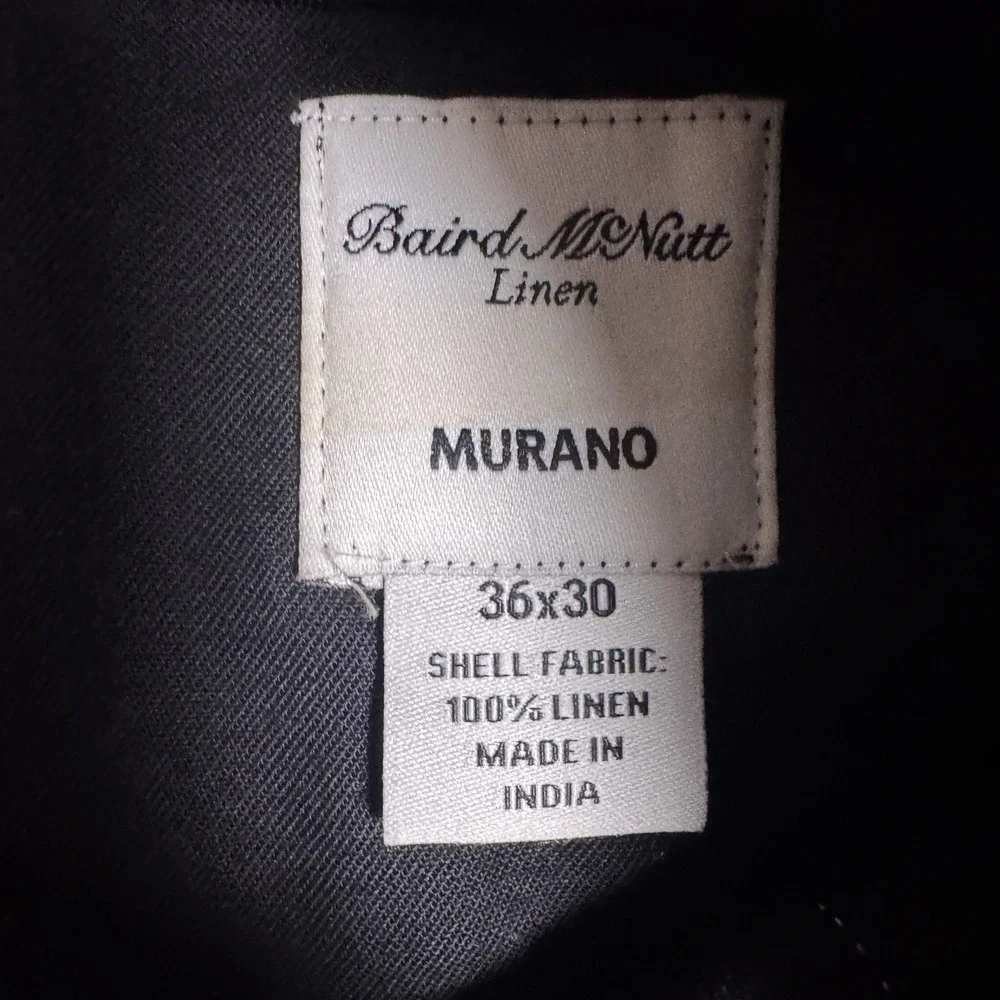 Baird McNutt Linen Pants Men 36x30 Murano 100% Linen Trouser Striped Chino